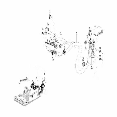 WIRING HARNESS 适用于 沃尔沃 14701436