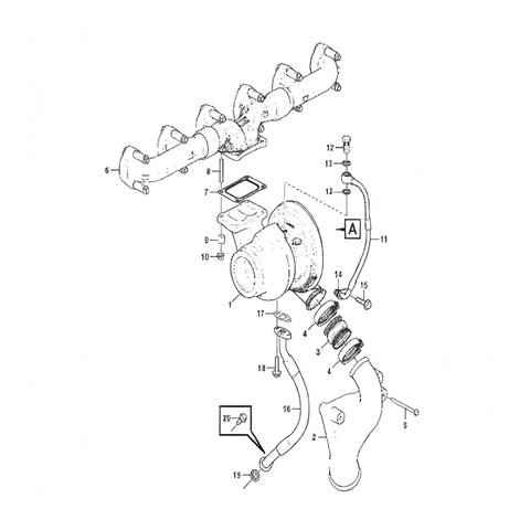 VOE15176701 Charge air Pipe Heavy Parts Suitable for Volvo EC380D EC480D PL4809D 15176701